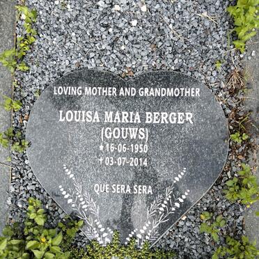 BERGER Louisa Maria nee GOUWS 1950-2014 :: BEZUIDENHOUT Theo 1994-1994 _2