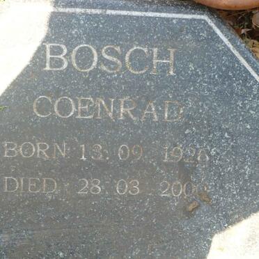 BOSCH Coenrad 1926-2000