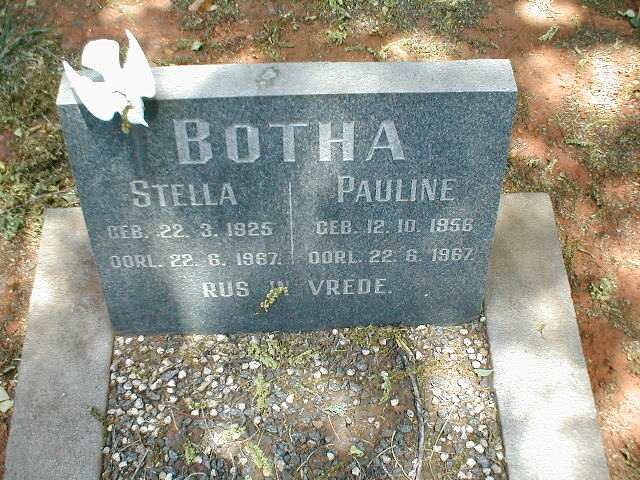 BOTHA Stella 1925-1967 :: BOTHA Pauline 1956-1967