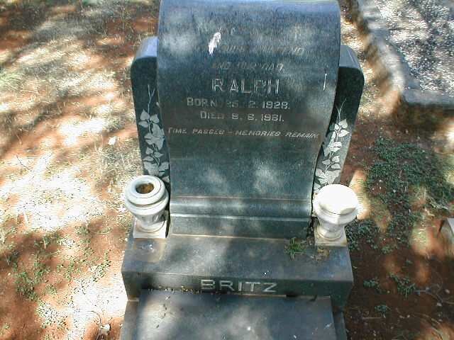 BRITZ Ralph 1928-1961