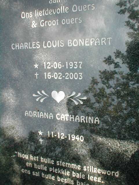 BEKKER Charles Louis Bonepart 1937-2003 & Adriana Catharina 1940- _2