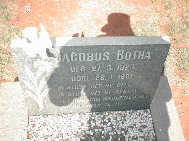 BOTHA Jacobus 1923-1961