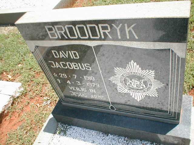 BROODRYK David Jacobus 1910-1979