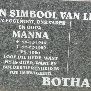 BOTHA Manna 1944-1999