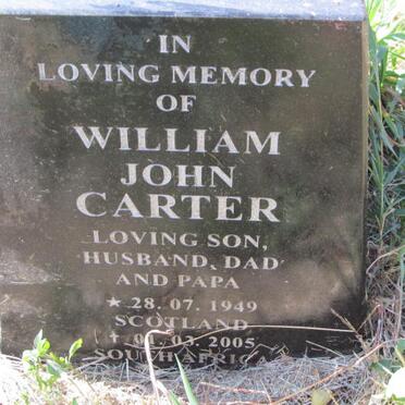 CARTER William John 1949-2005
