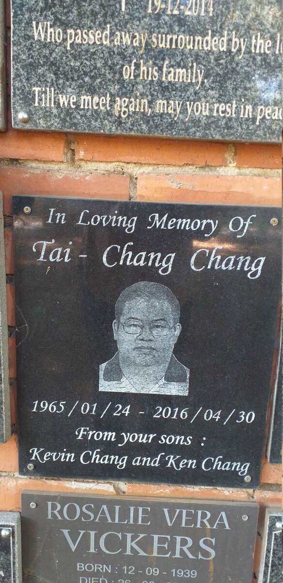 CHANG Tai-Chang 1965-2016
