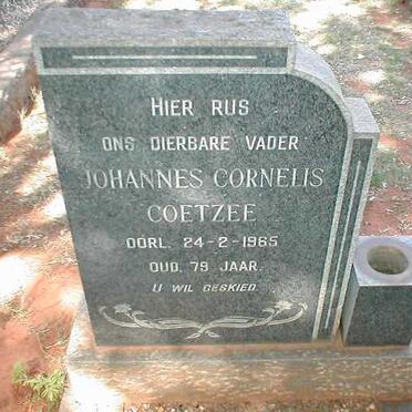 COETZEE Johannes Cornelis -1965