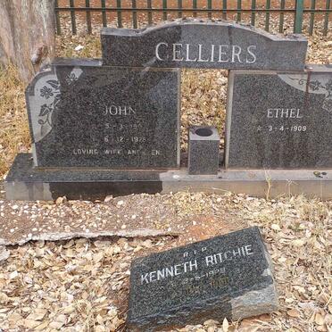 CELLIERS John 1907-1978 & Ethel 1909- :: RITCHIE Kenneth 1928-1981