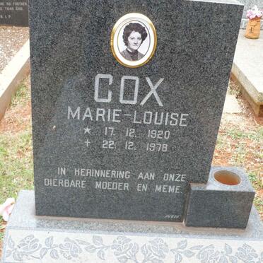 COX Marie-Louise 1920-1978