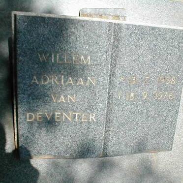 DEVENTER William Adriaan, van 1938-1976