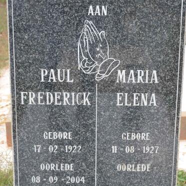 DALTON Paul Frederick 1922-2004 &amp; Maria Elena 1927-