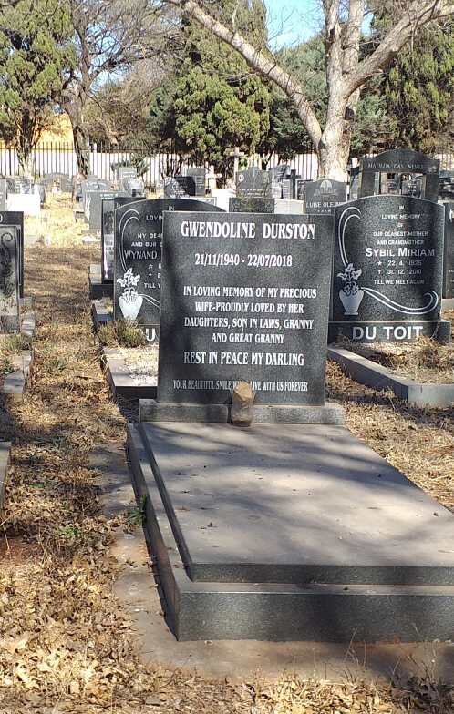 DURSTON Gwendoline 1940-2018