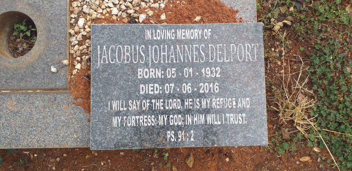DELPORT Jacobus Johannes 1932-2016