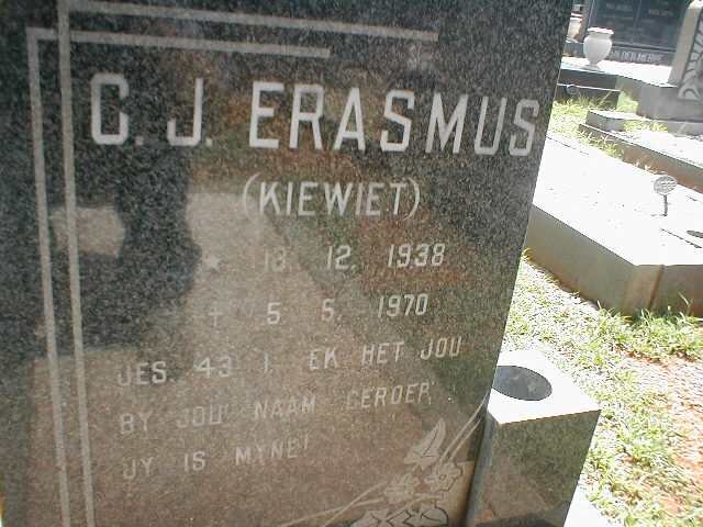 ERASMUS C.J. 1938-1970