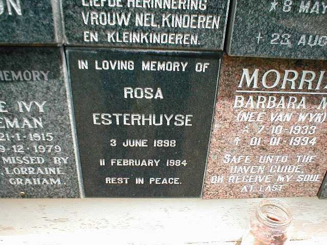 ESTERHUYSE Rosa 1898-1984