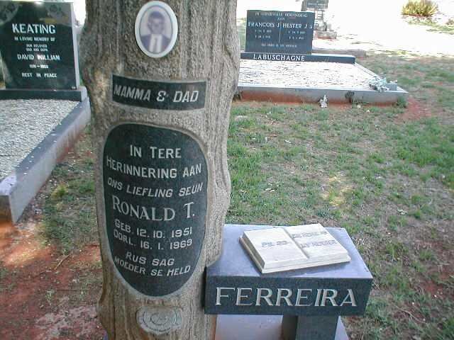 FERREIRA Ronald T. 1951-1969