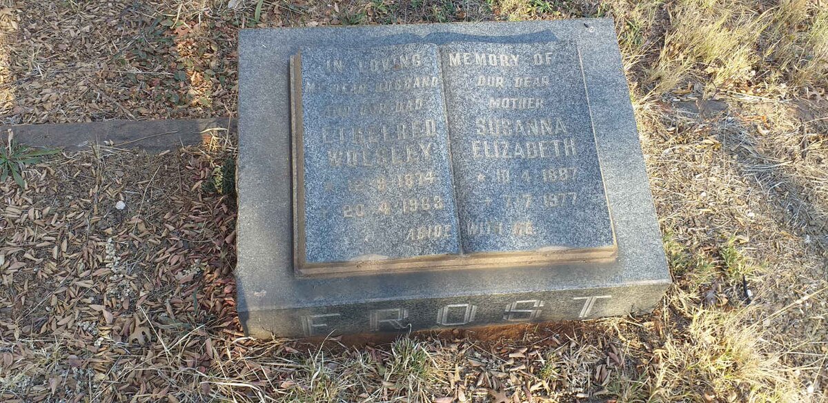 FROST Ethelred Wolseley 1874-1963 & Susanna Elizabeth 1887-1977