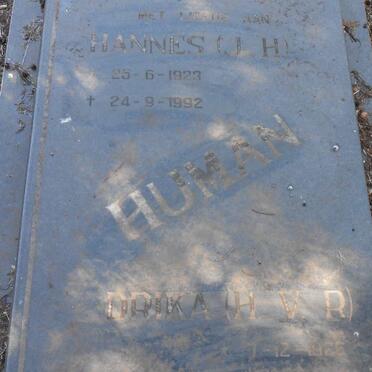 HUMAN J.H. 1923-1992 &amp; H.V.R. 1926-