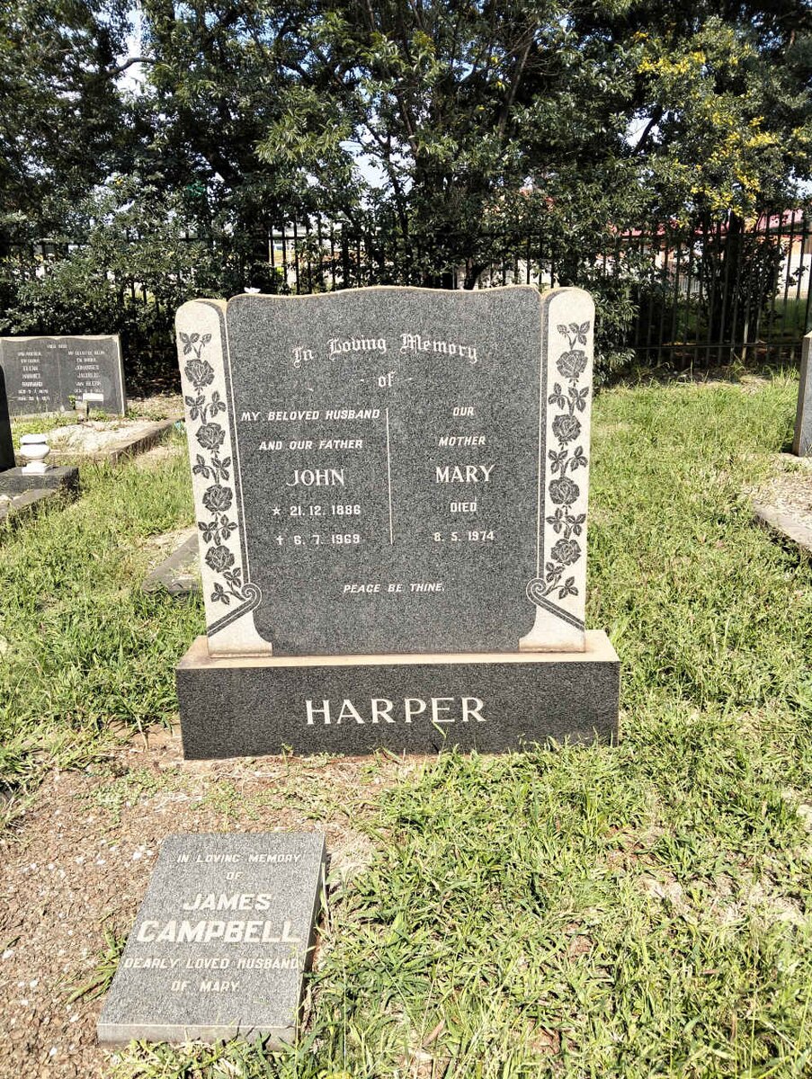 HARPER John 1886-1969 & Mary -1974 :: CAMPBELL James