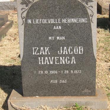 HAVENGA Izak Jacob 1906-1972