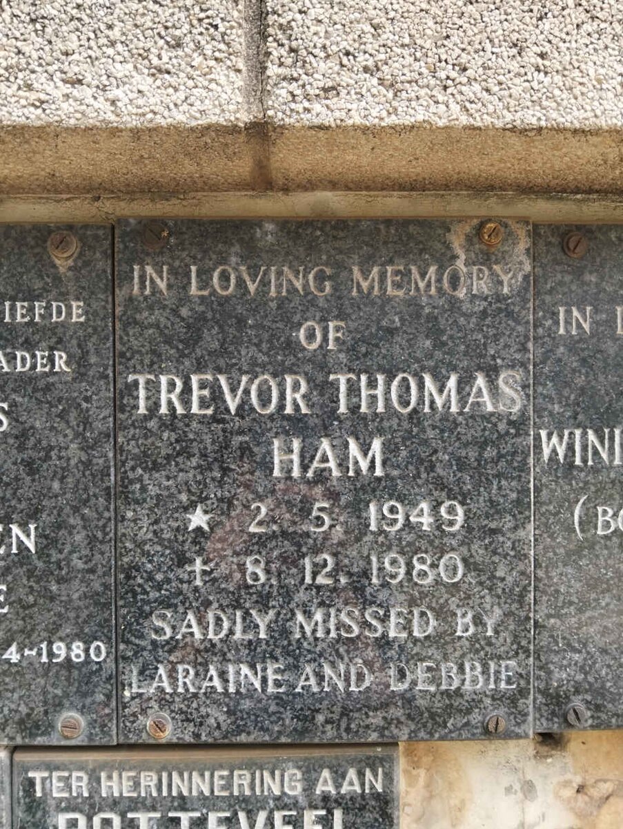 HAM Trevor Thomas 1949-1980