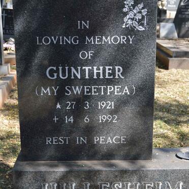 HILLESHEIM Gunther 1921-1992