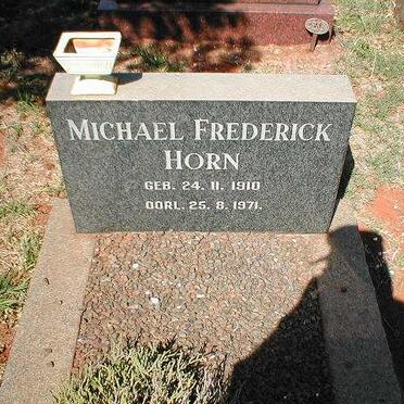 HORN Michael Frederick 1910-1971
