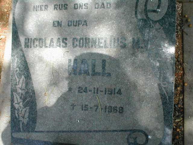 HALL Nicolaas Cornelius M. 1914-1968