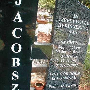 JACOBSZ Johans 1940-1997