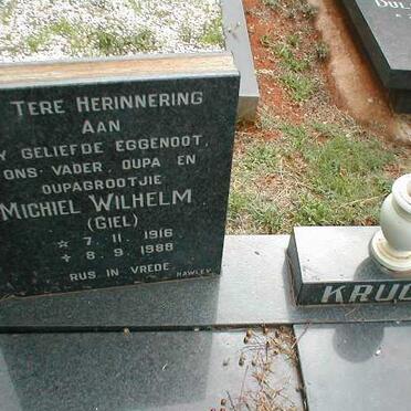 KRUGER Michiel Wilhelm 1916-1988