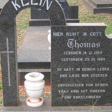 KLEIN Thomas 1929-1984