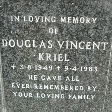 KRIEL Douglas Vincent 1949-1983