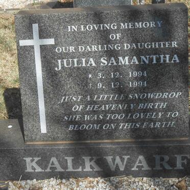 KALKWARF Julia Samantha 1994-1994