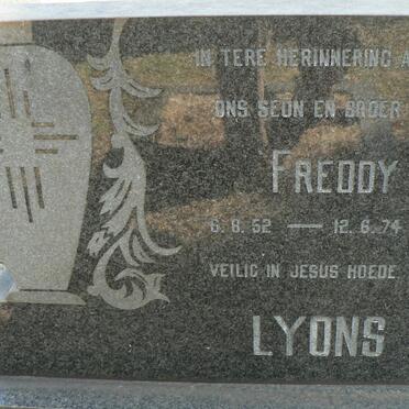LYONS Freddy 1952-1974