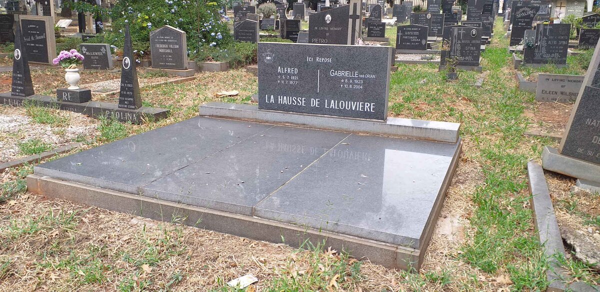 LALOUVIERE Alfred, la Hausse de  1921-1977 & Gabrielle ORIAN 1923-2004