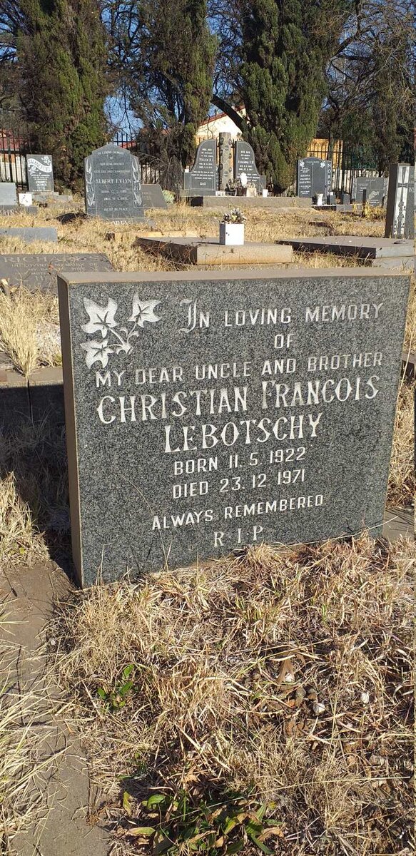 LEBOTSCHY Christian Francois 1922-1971