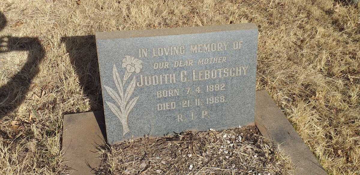 LEBOTSCHY Judith C. 1892-1968