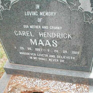 MAAS Carel Hendrik 1907-1989
