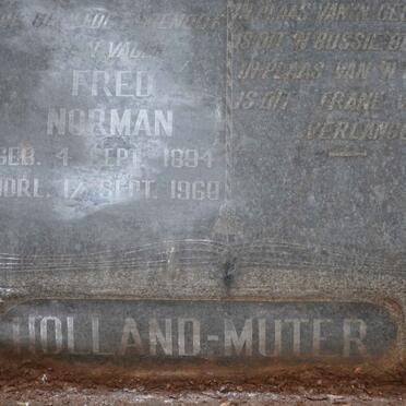 MUTER Fred Norman, HOLLAND 1894-1960