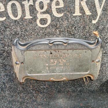RYAN George :: RYAN Daniela Jacoba 1918-2017