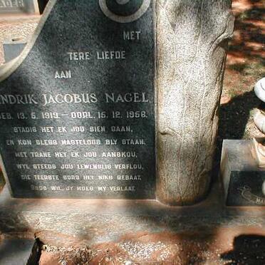 NAGEL Hendrik Jacobus 1919-1958