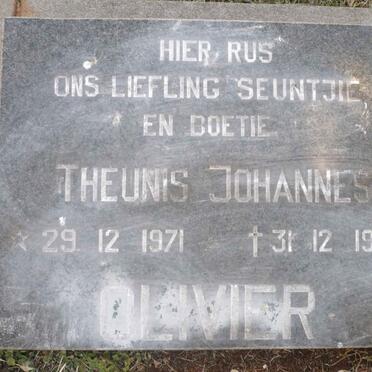 OLIVIER Theunis Johannes 1971-1971