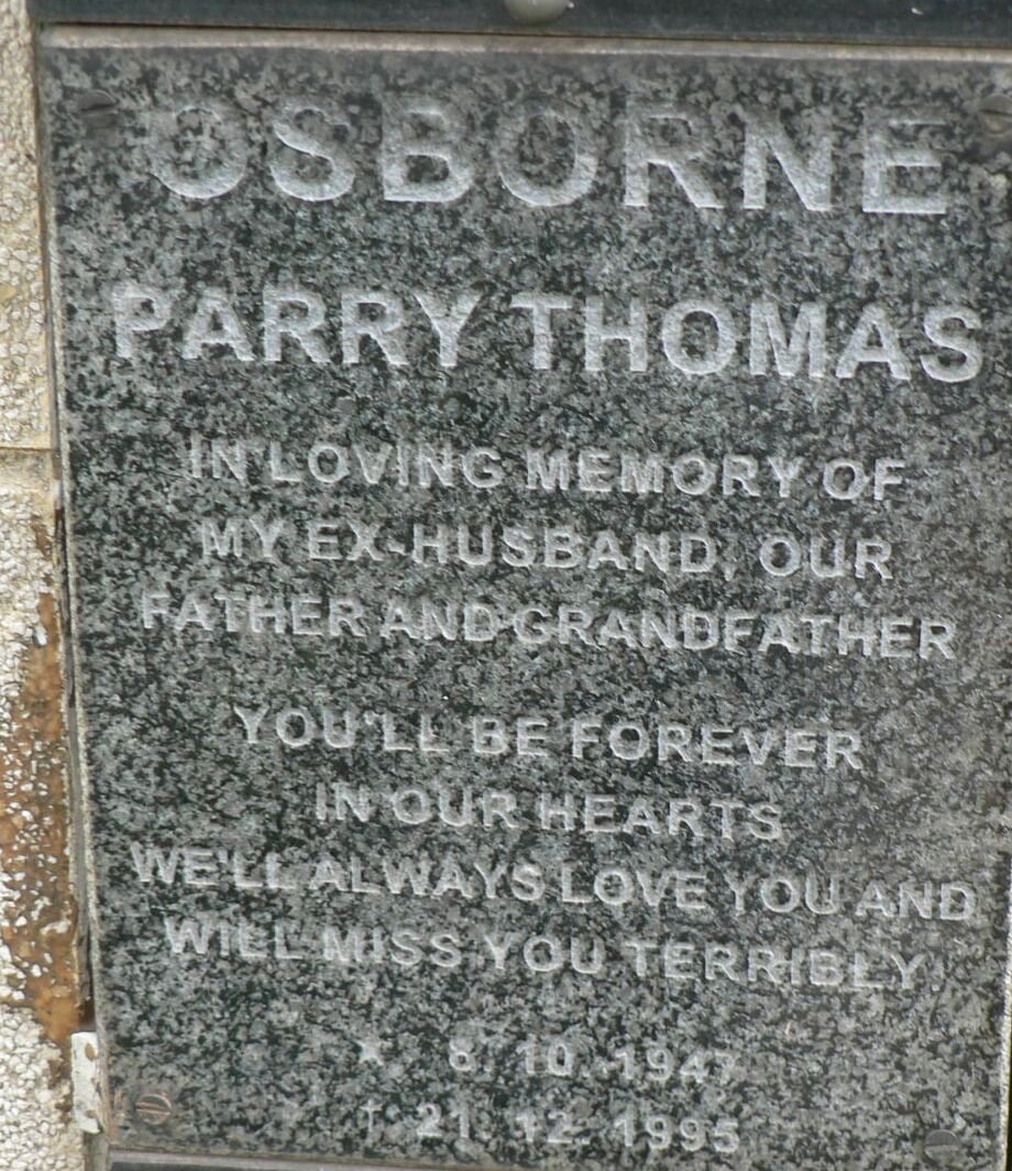 OSBORNE Parry Thomas 1947-1995