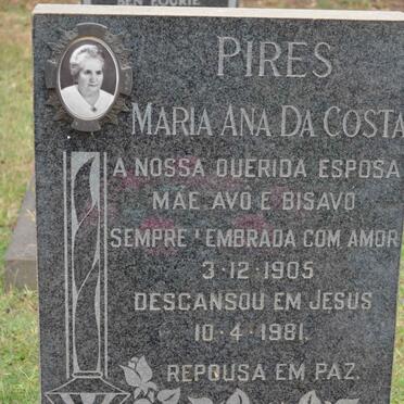 PIRES Maria Ana, DA COSTA 1905-1981