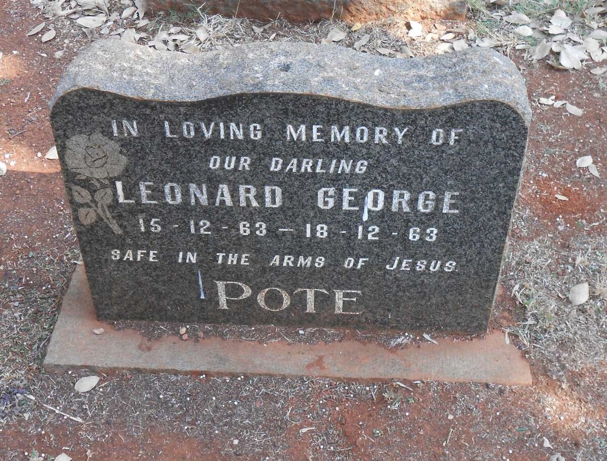 POTE Leonard George 1963-1963