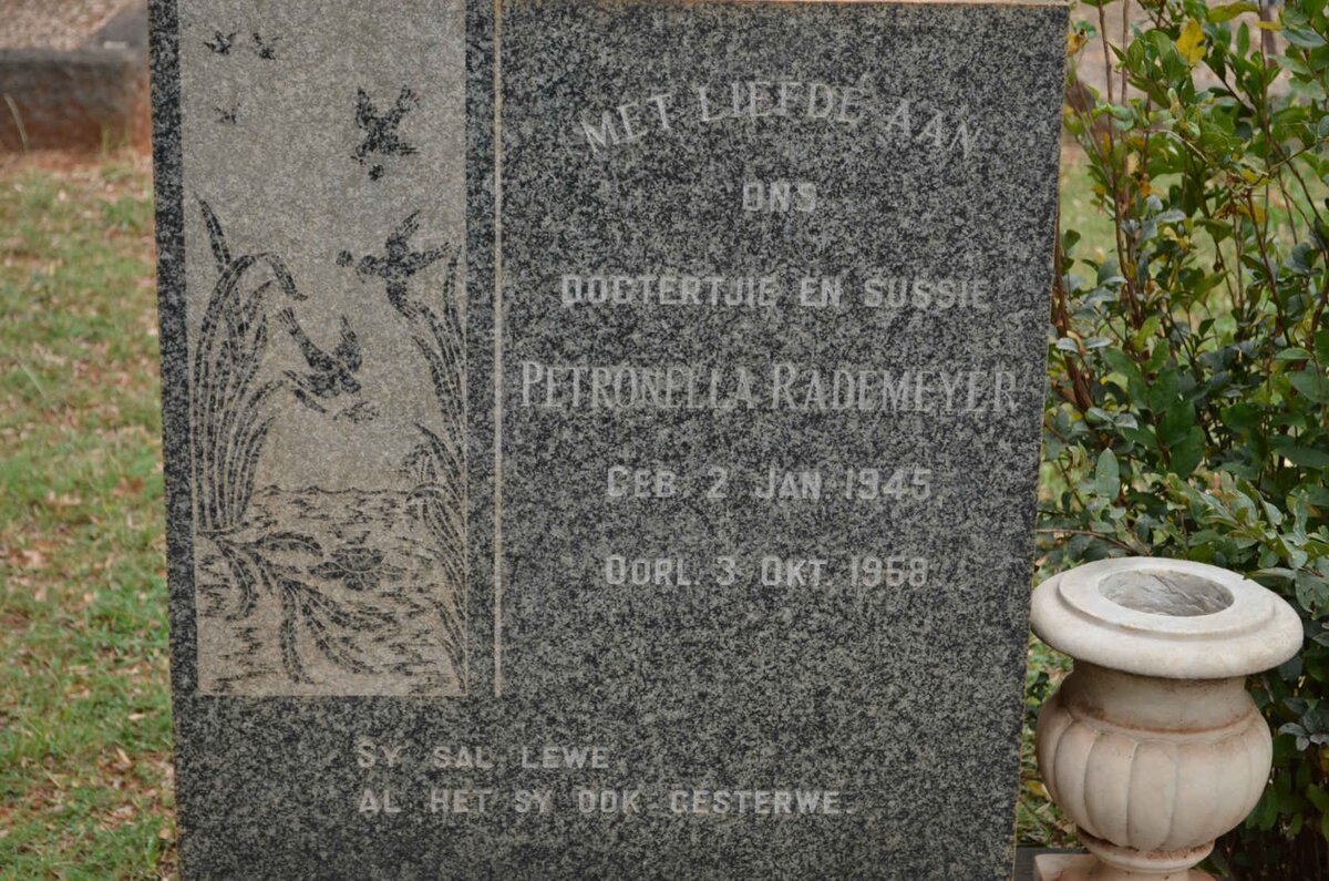 RADEMEYER Petronella 1945-1958