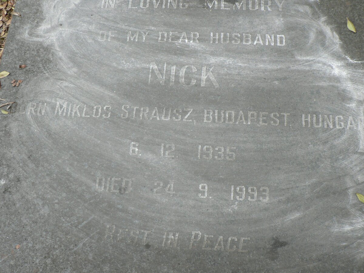 STRAUSS Nick 1935-1993 _2
