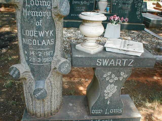 SWARTZ Lodewyk Nicolaas 1917-1963