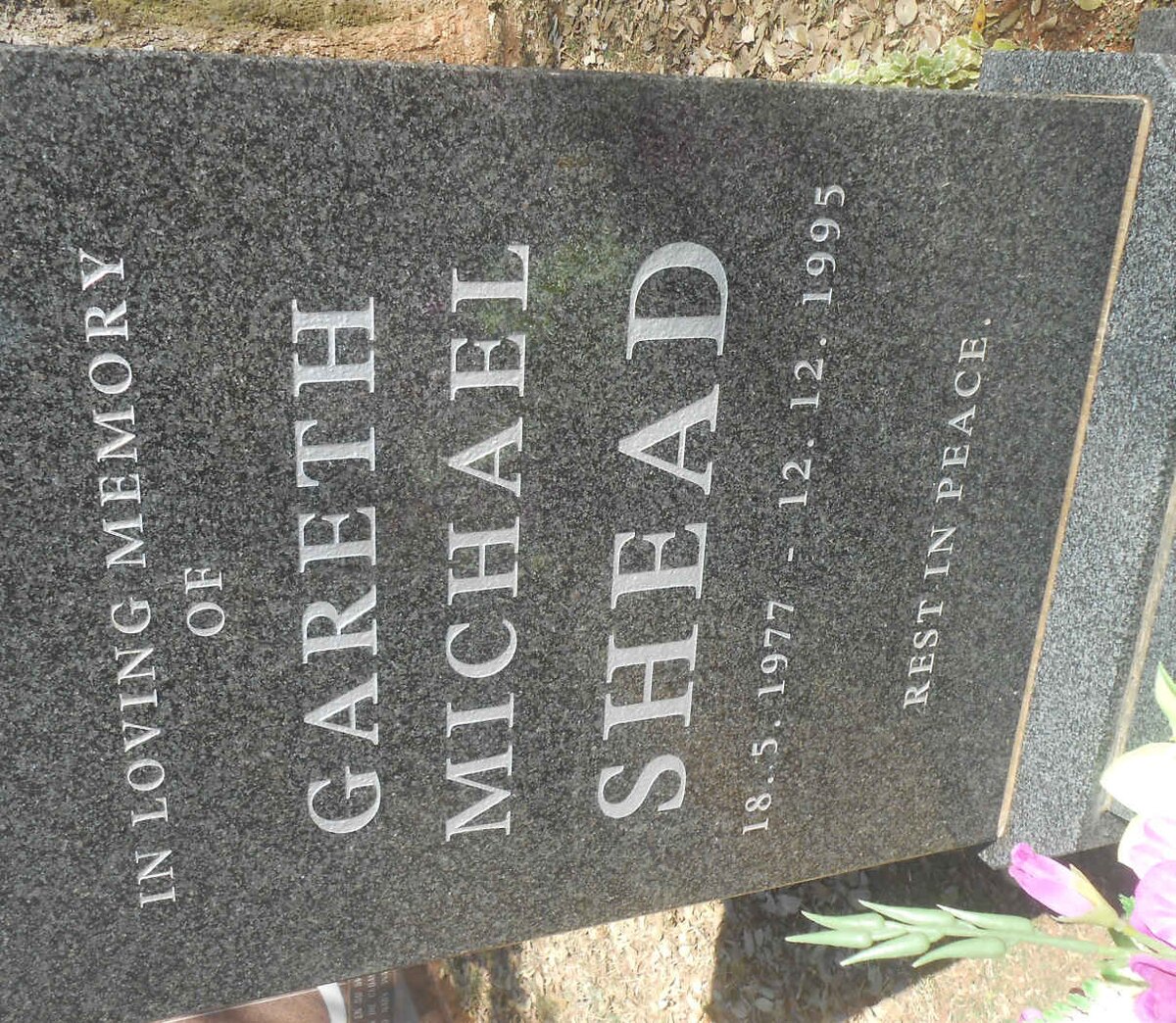 SHEAD Gareth Michael 1977-1995