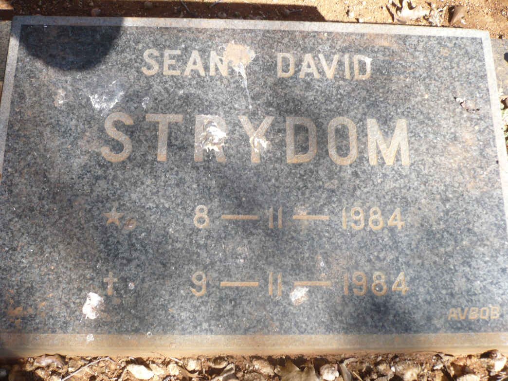 STRYDOM Sean David 1984-1984